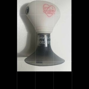 White and Black Live Love Suction Cup